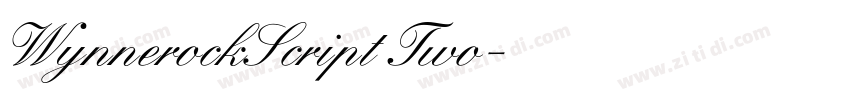 WynnerockScript Two字体转换